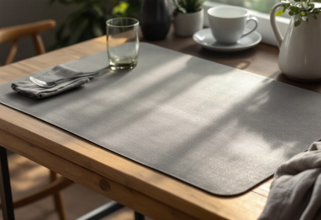 Le set de table enduit, le must-have pour une table résistante et facile à nettoyer
