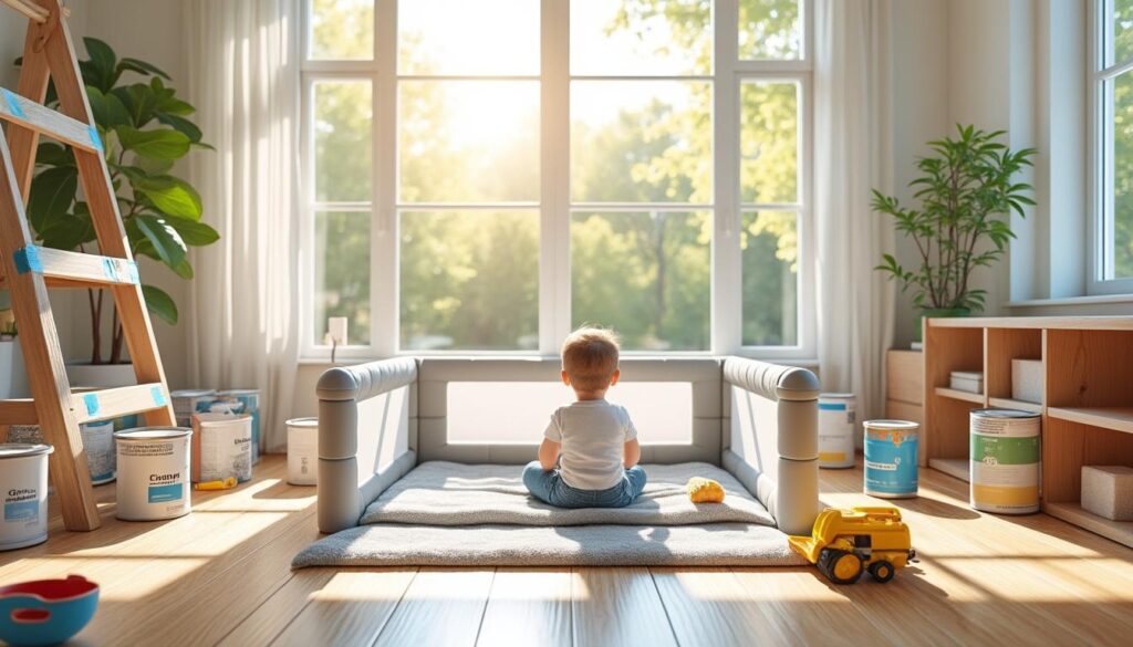Travaux et bébé : précautions, organisation et sécurité à la maison