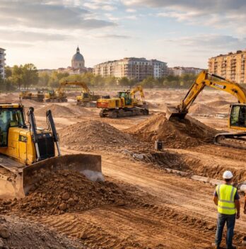 Travaux terrassement pour professionnels Toulouse avec engins Caterpillar et VRD