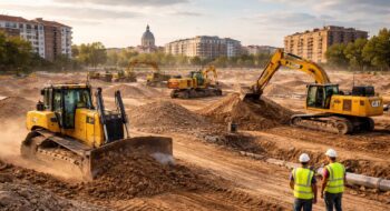 Travaux terrassement pour professionnels Toulouse avec engins Caterpillar et VRD